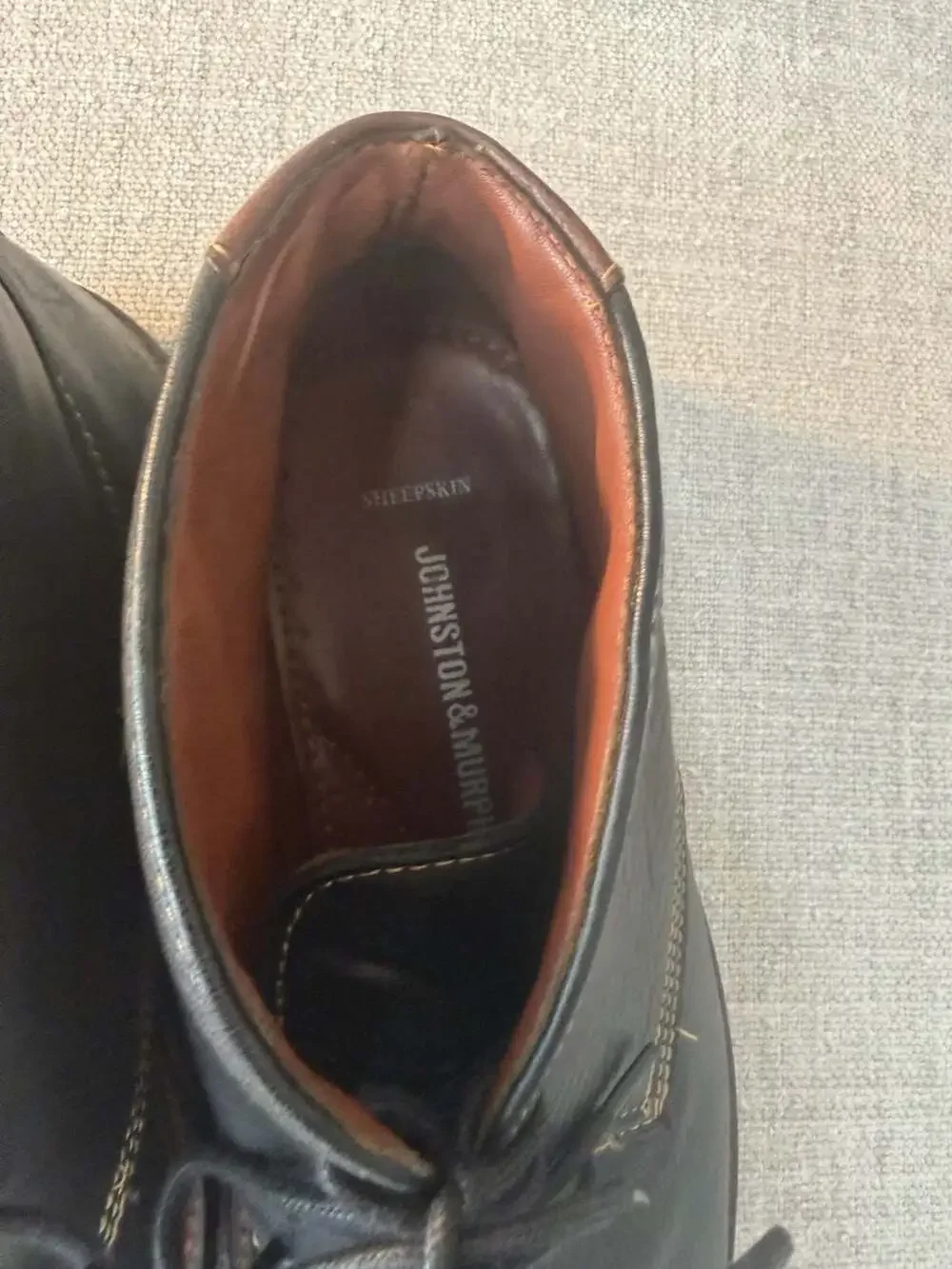 Johnston & Murphy Men's 7.5M Black Leather Chukka Boots